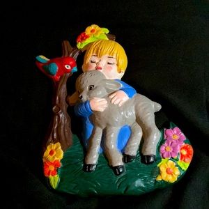 Hand painted wall decoration